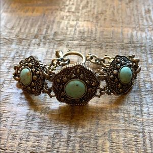 Lucky Brand Turquoise and Metal Bracelet